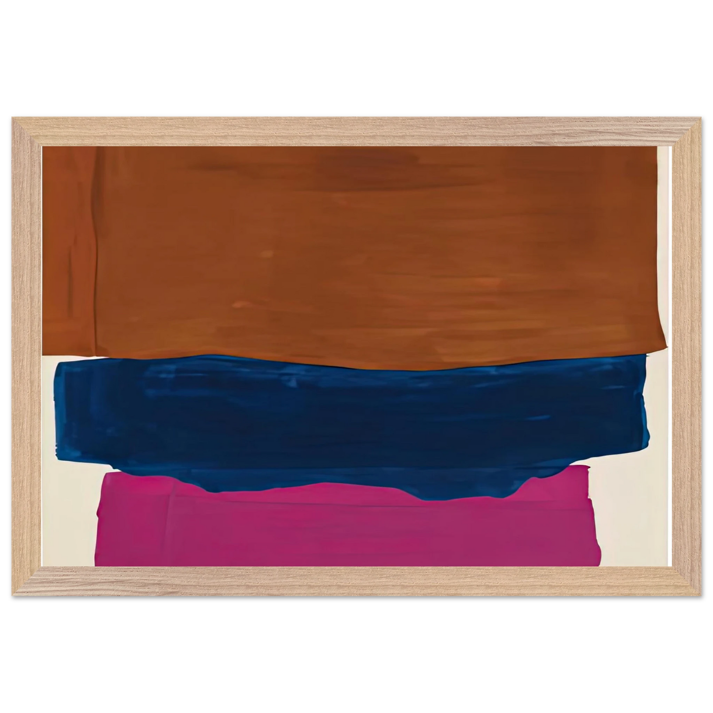 Helen Frankenthaler - Indian Summer, 1967- Wall Art - 30x40 cm / 12x16 inches - Premium Wooden Framed Poster With Fine Art Paper - Black frame