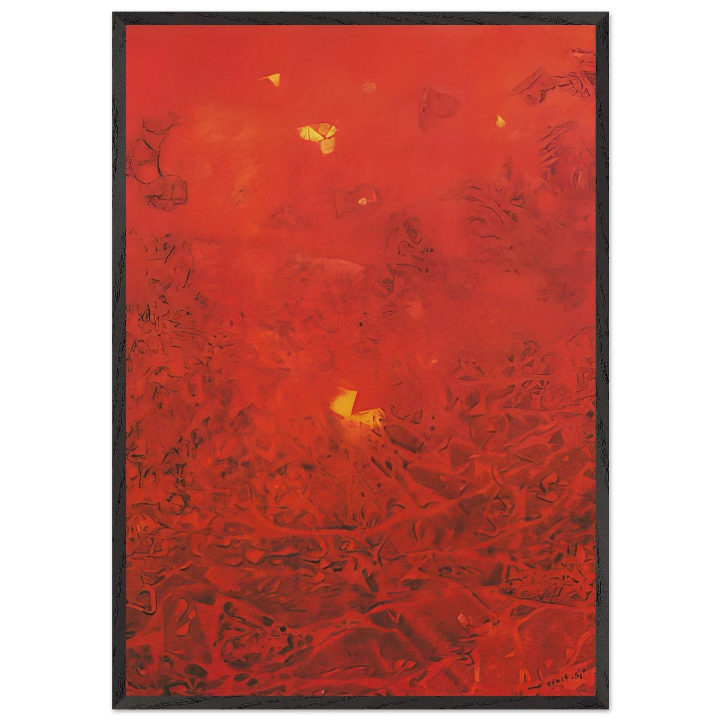 Le jardin de la France - Max Ernst Framed Art Print – Black Wooden Frame - Default Title - -Framed Art Print