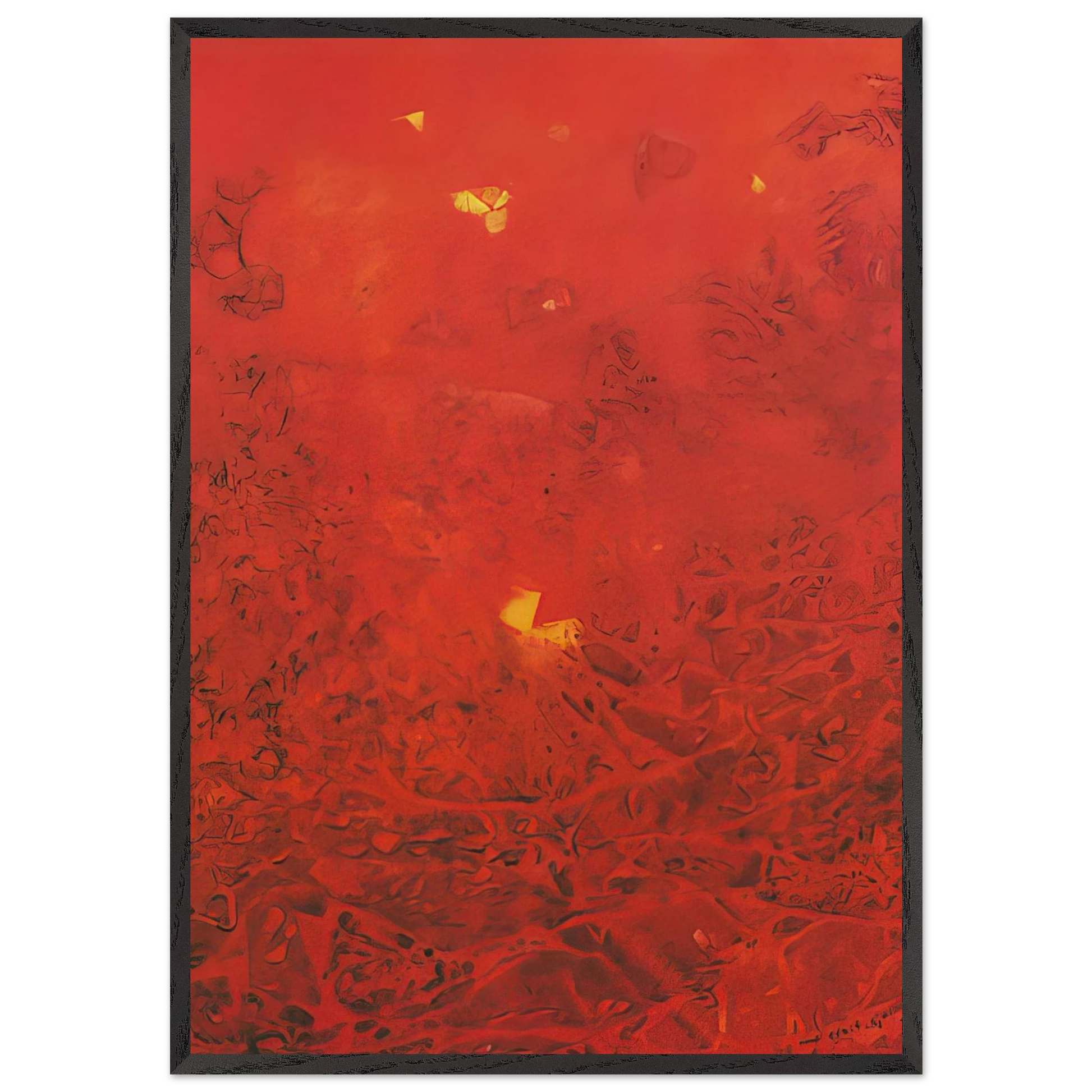 Le jardin de la France - Max Ernst Framed Art Print – Black Wooden Frame - Default Title - -Framed Art Print