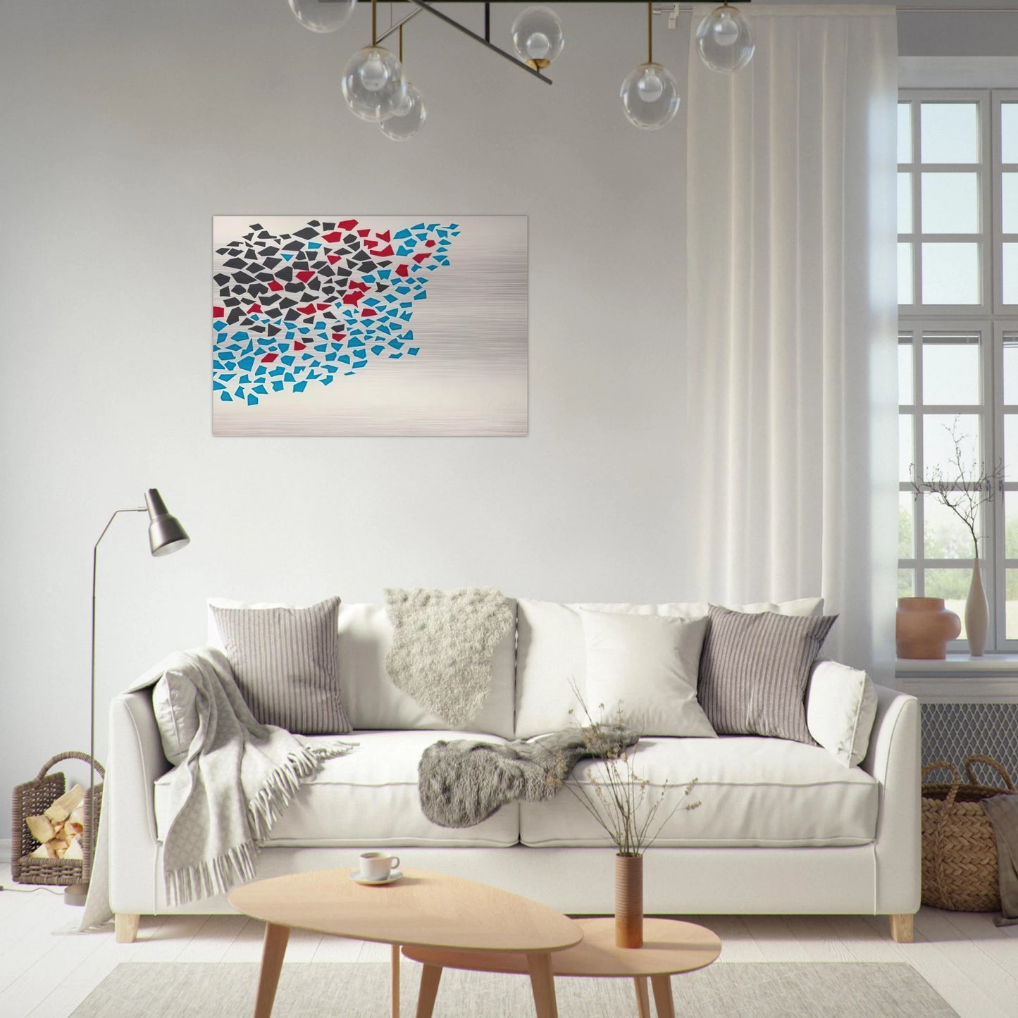 Abstract Composition - 1980 - Robert Goodnough Brushed Aluminum Print - 70x100 cm / 28x40 inches | Robert Goodnough Aluminum Print | Robert Goodnough Prints