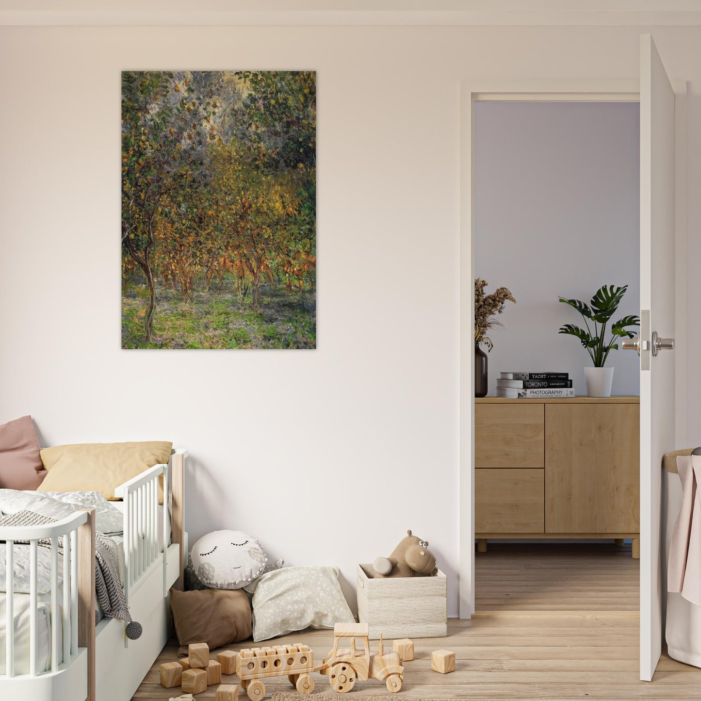 Under the Lemon Trees - claude monet Brushed Aluminum Print - 70x100 cm / 28x40 inches | claude monet Aluminum Print | claude monet Prints