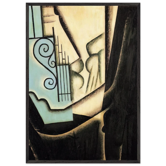 THE GARDEN 1916 - Juan Gris Framed Art Print – Black Wooden Frame - Default Title - -Framed Art Print