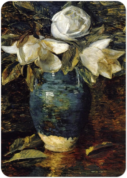 Giant Magnolias By Childe Hassam Pack of 10 Post Cards | Childe Hassam Post Cards | A6 (10.5 x 14.8 cm) - 4.1 x 5.8 inches