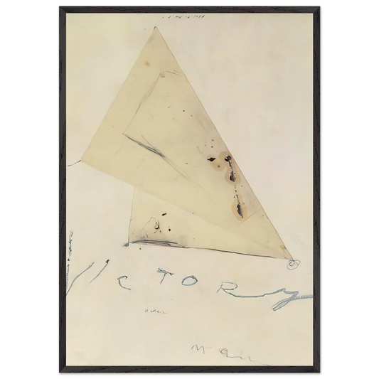 Victory - Cy Twombly Framed Art Print – Black Wooden Frame - Default Title - -Framed Art Print