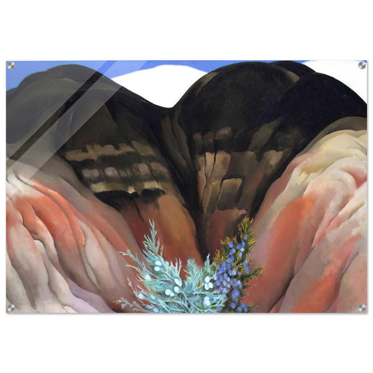 Black Hills with Cedar - Georgia O'Keeffe Acrylic Print - 70x100 cm / 28x40″ inches