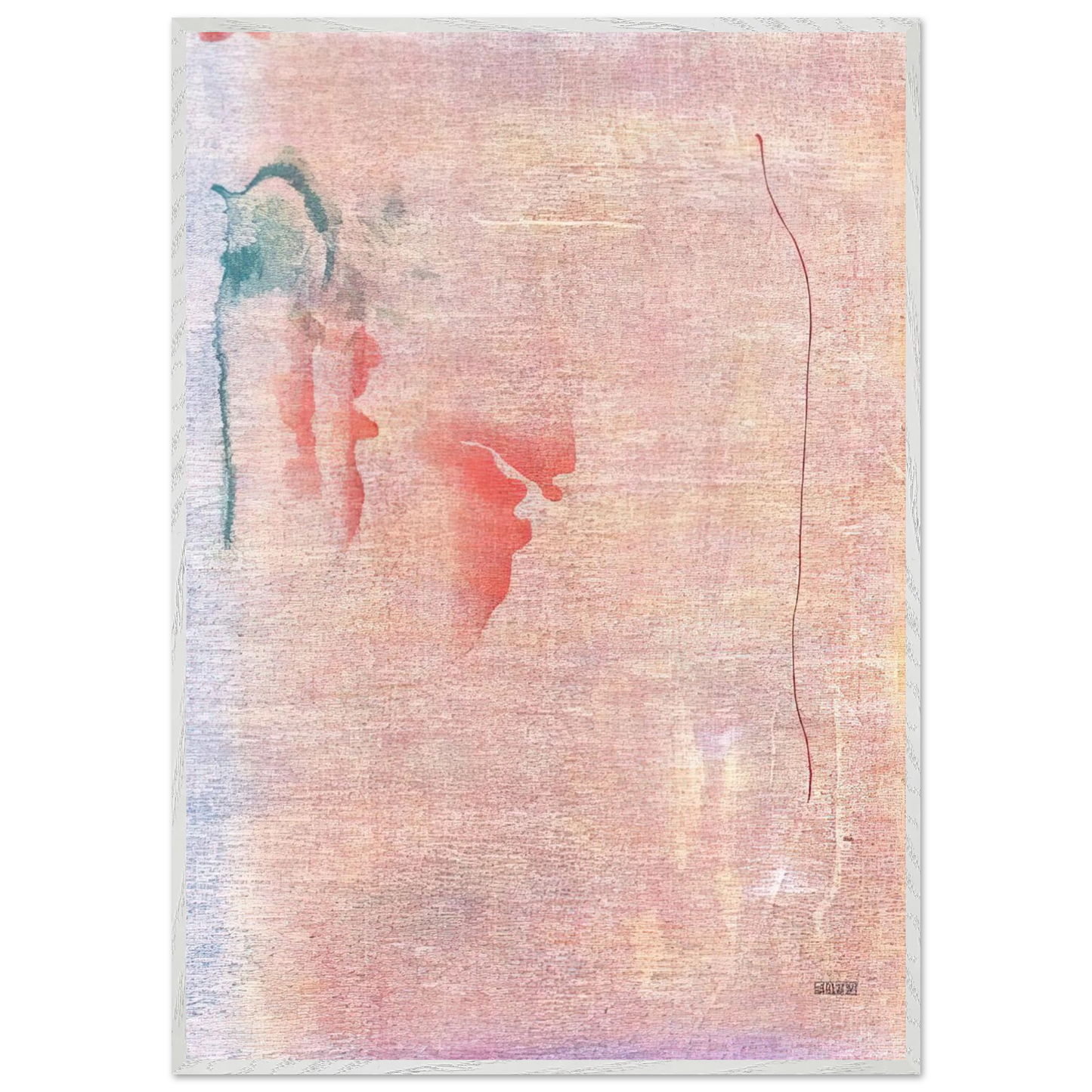 Helen Frankenthaler - Cedar Hill - 1983 Wall art - A3 (29.7 x 42  cm) - Premium Wooden Framed Poster With Fine Art Paper - Wood frame