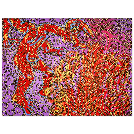 Keith Haring - MOSES AND THE BURNING BUSH 1985 Fine Art Poster - Default Title