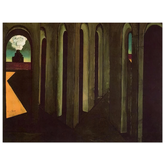 Giorgio de Chirico - THE ANXIOUS JOURNEY 1913 Fine Art Poster - Default Title