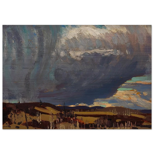 APPROACHING SNOWSTORM 1915 - Tom Thomson Brushed Aluminum Print - 70x100 cm / 28x40 inches | Tom Thomson Aluminum Print | Tom Thomson Prints