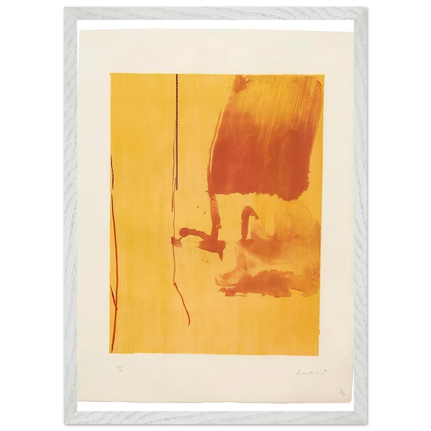 Helen Frankenthaler - Harvest - 1976 Wall art - 70x100 cm / 28x40 inches - Premium Wooden Framed Poster With Fine Art Paper - Wood frame