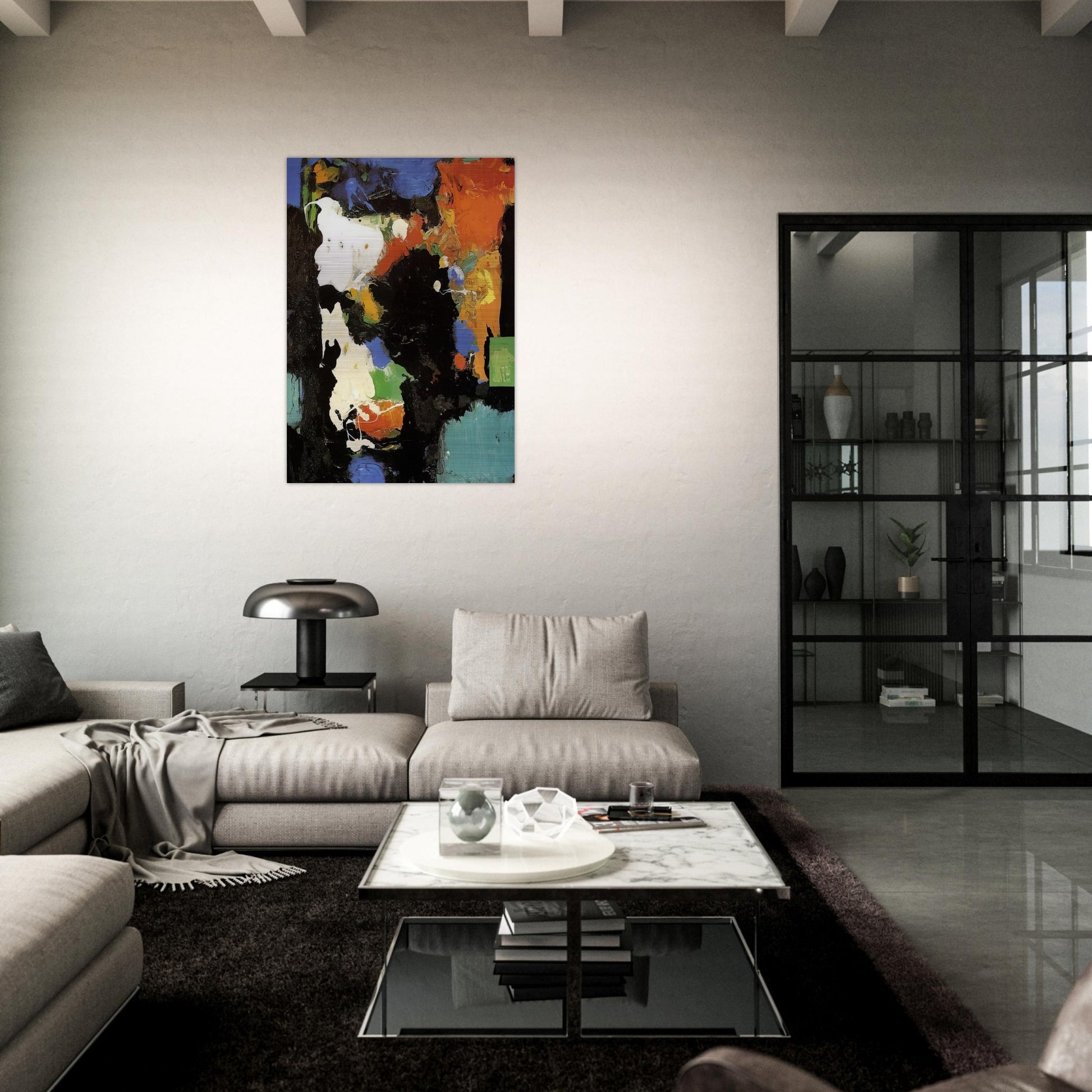 The Conjurer - Hans Hofmann Brushed Aluminum Print - 70x100 cm / 28x40 inches | Hans Hofmann Aluminum Print | Hans Hofmann Prints