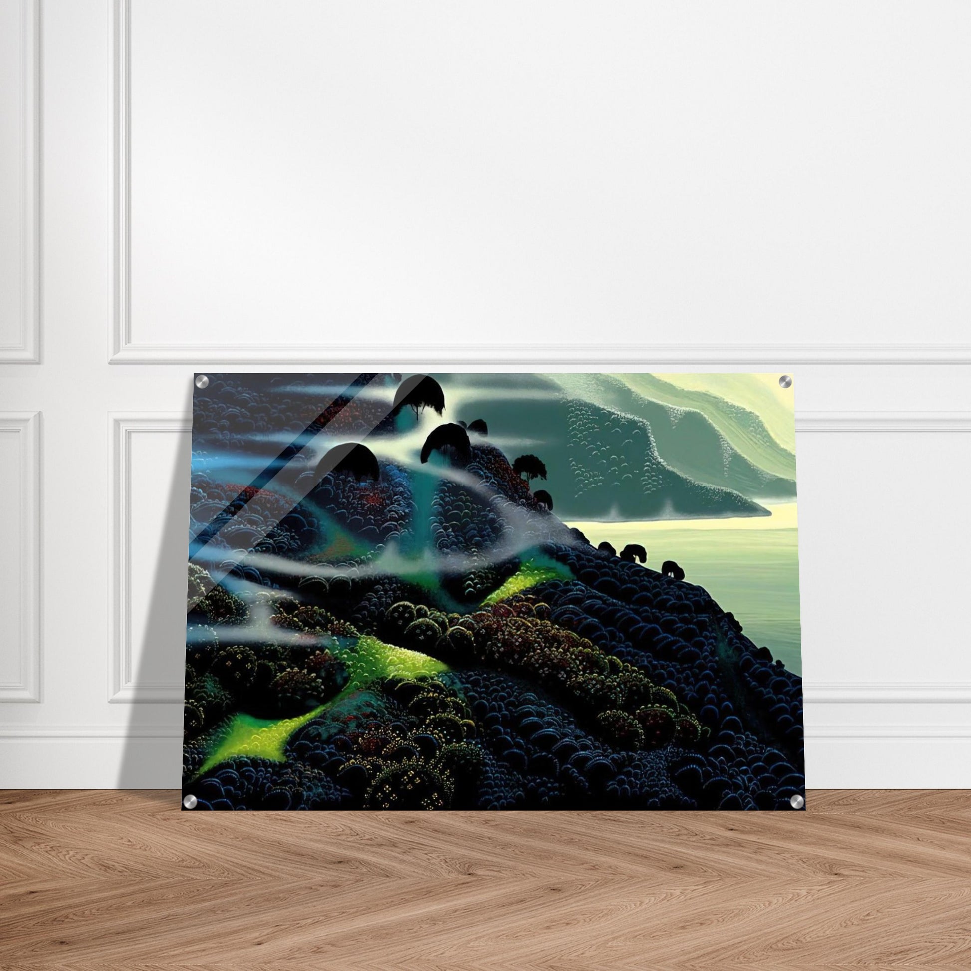 Ocean Paradise - Eyvind Earle Acrylic Print - 70x100 cm / 28x40″ inches | Eyvind Earle Wall Art | Eyvind Earle Prints