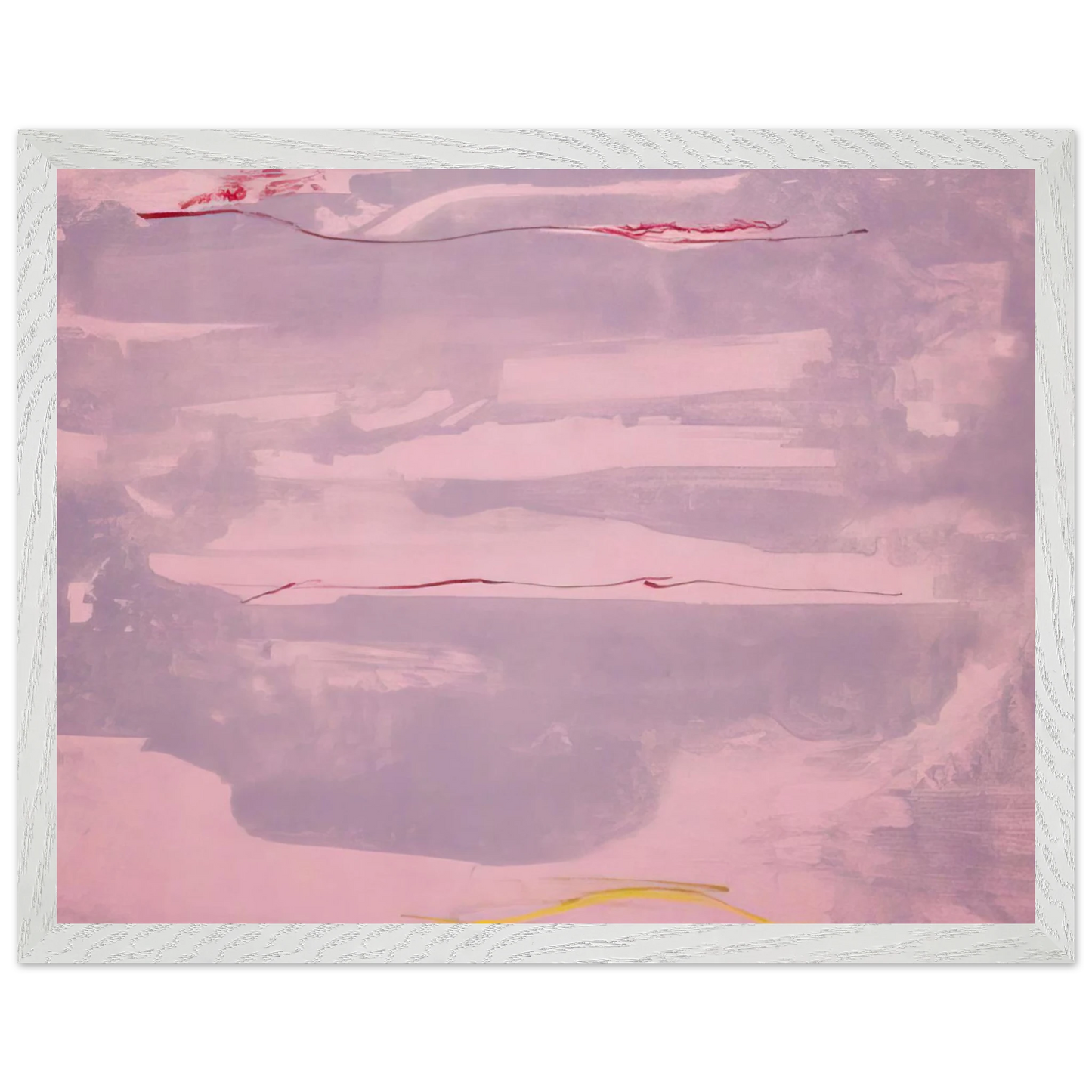 Helen Frankenthaler - Dream Walk - 1977 Wall art - 60x80 cm / 24x32 inches - Premium Wooden Framed Poster With Fine Art Paper - White frame