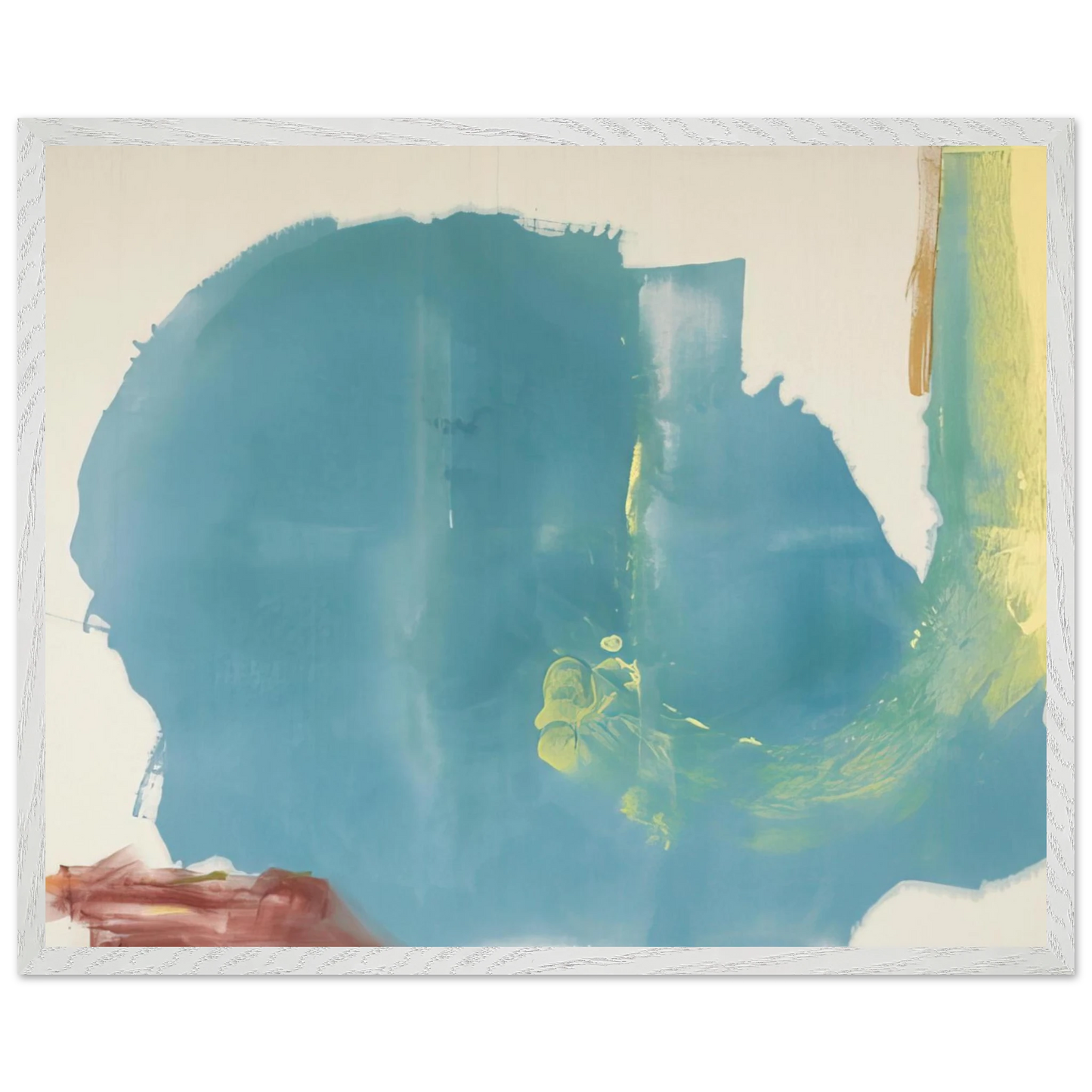 Helen Frankenthaler - Where Necessary - 1977 Wall art - A3 (29.7 x 42  cm) - Premium Wooden Framed Poster With Fine Art Paper - White frame