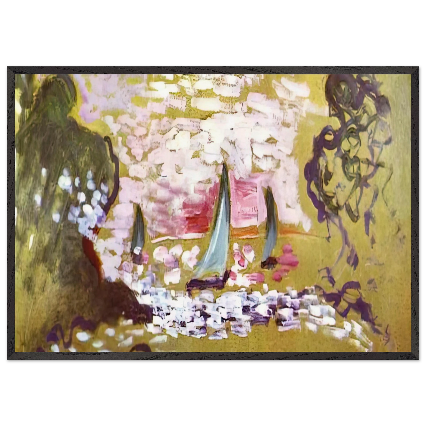 SAILBOATS N1 - Henri Matisse Framed Art Print – Black Wooden Frame - Default Title - -Framed Art Print