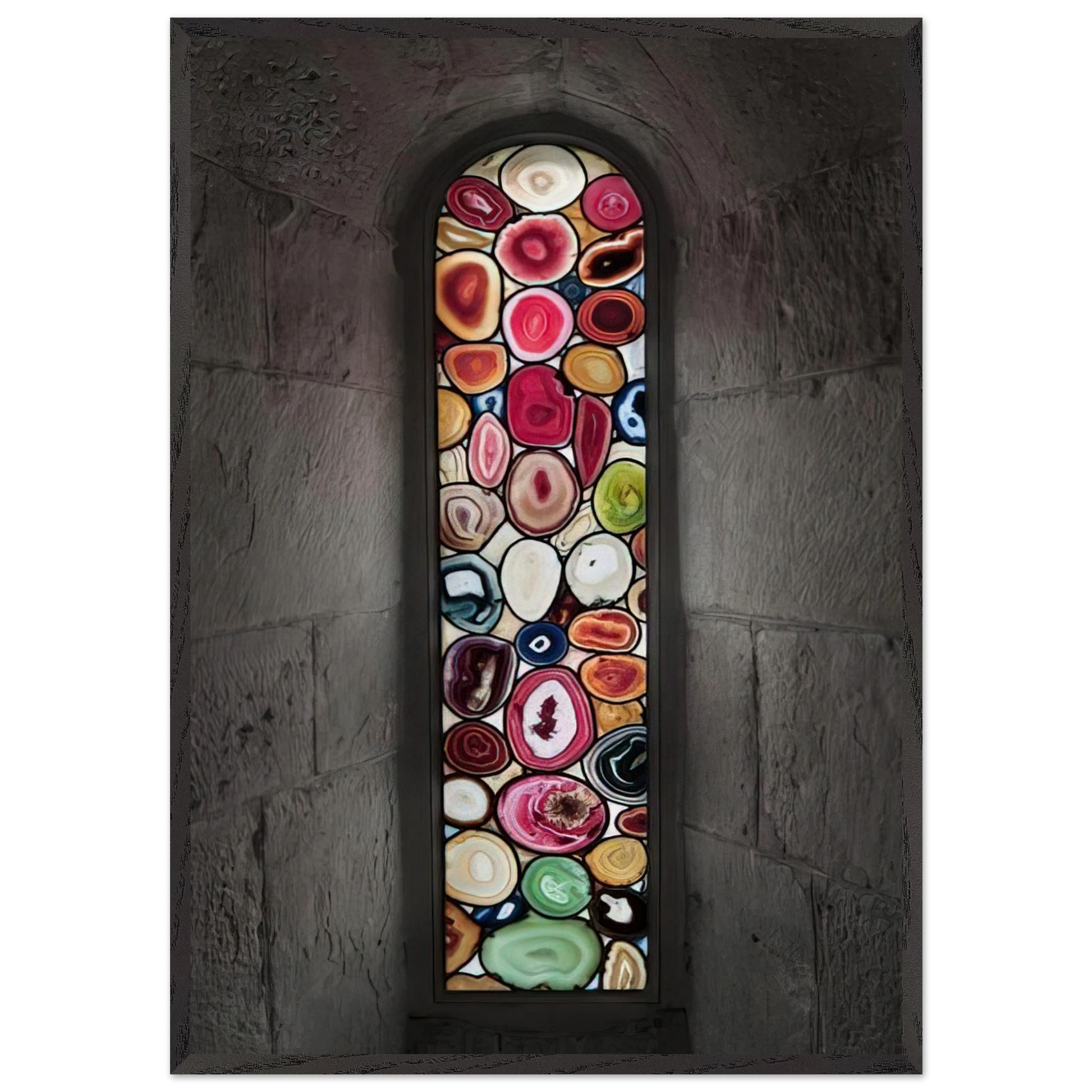 AHATFENSTER 2009 2 - Sigmar Polke Framed Art Print – Black Wooden Frame - Default Title - -Framed Art Print