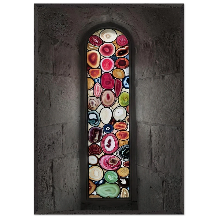 AHATFENSTER 2009 2 - Sigmar Polke 70x100 cm / 28x40 inches Framed Art Print – Black Wooden Frame