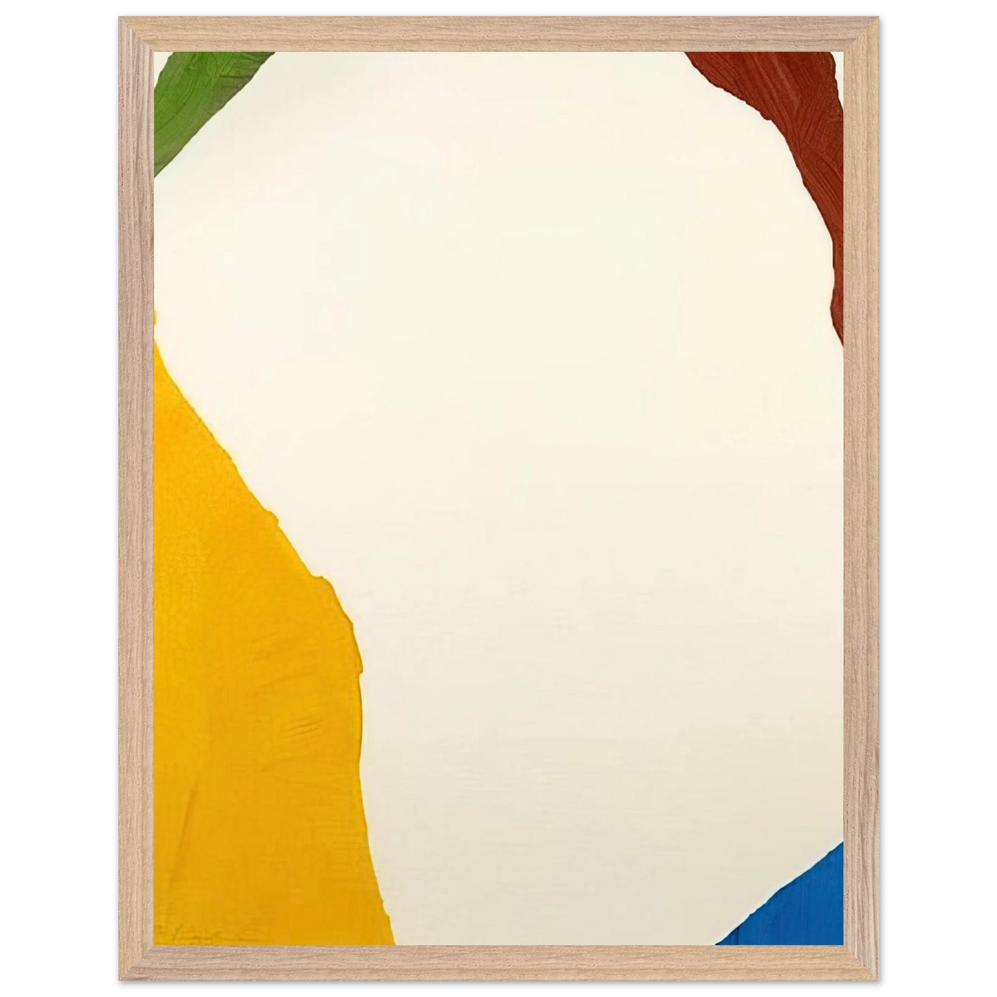 Helen Frankenthaler - Wind Directions - 1970 Wall art - 15x20 cm / 6x8 inches - Premium Wooden Framed Poster With Fine Art Paper - Wood frame