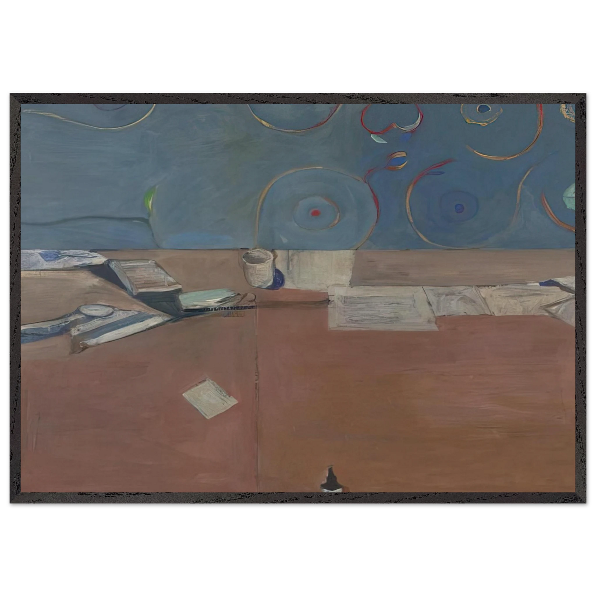 Large Still Life - Richard Diebenkorn Framed Art Print – Black Wooden Frame - Default Title - -Framed Art Print