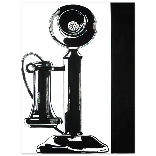 Andy Warhol - Telephone Fine Art Poster - 13x18 cm / 5x7 inches