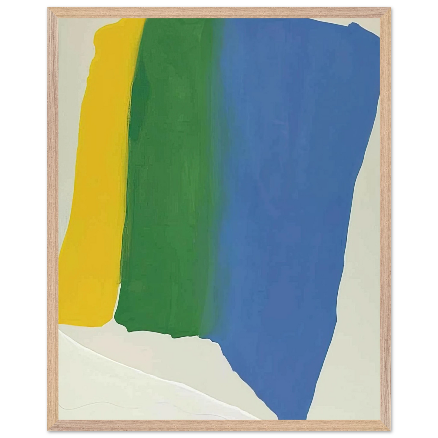 Helen Frankenthaler - Summer Insignia - 1969 Wall art - 15x20 cm / 6x8 inches - Premium Wooden Framed Poster With Fine Art Paper - Black frame