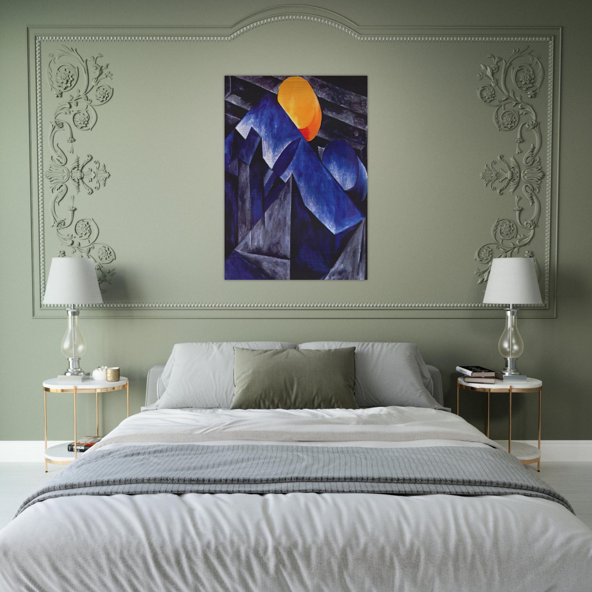 Composition - 1914 - Natalia Goncharova Brushed Aluminum Print - 70x100 cm / 28x40 inches | Natalia Goncharova Aluminum Print | Natalia Goncharova Prints