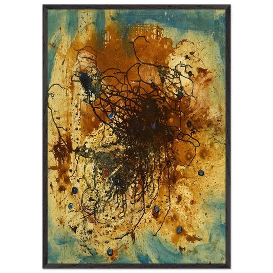 Its All Over - The City - 1947 - Wols Framed Art Print – Black Wooden Frame - Default Title - -Framed Art Print