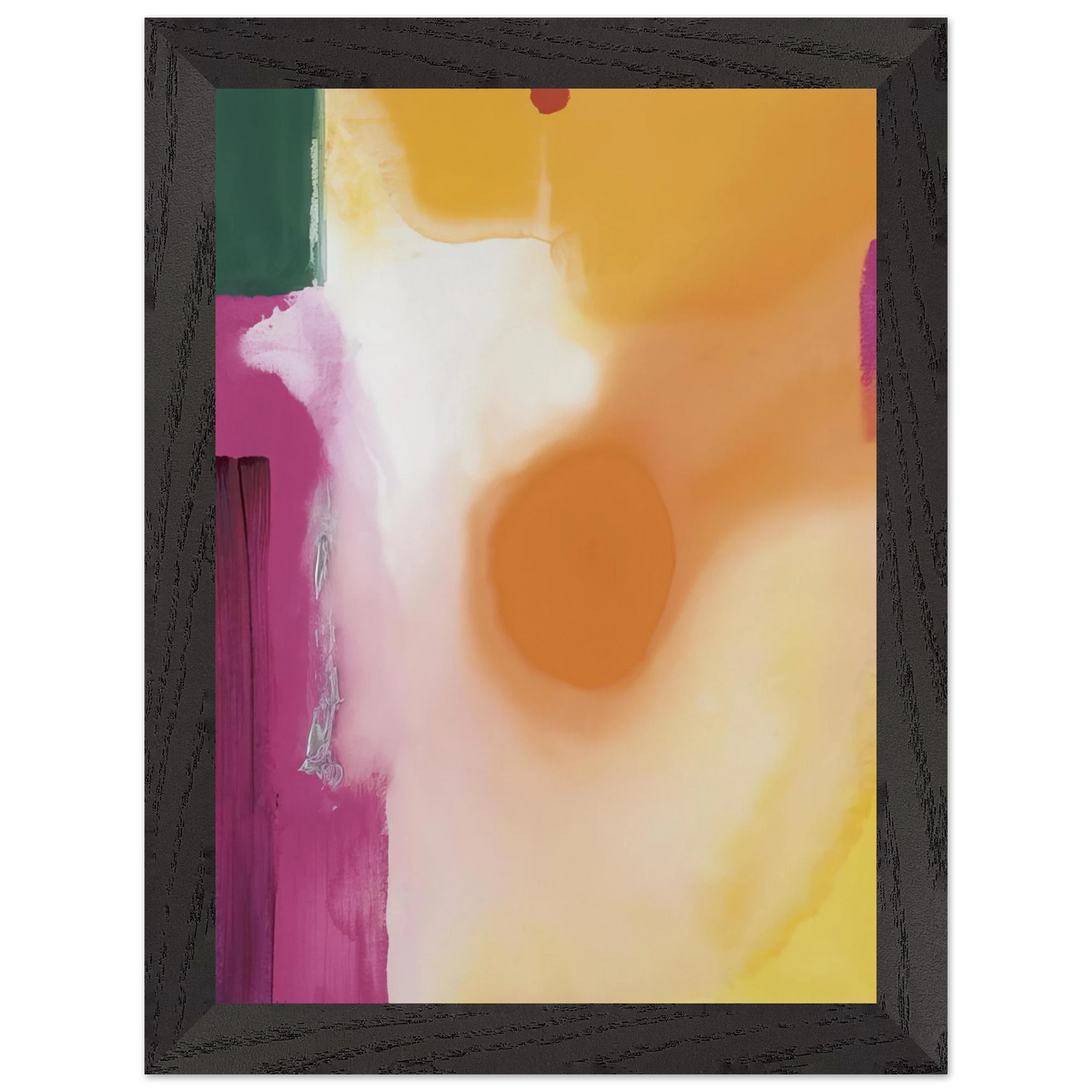 Helen Frankenthaler - Bullseye - 1989 Wall art - 70x100 cm / 28x40 inches - Premium Wooden Framed Poster With Fine Art Paper - Black frame