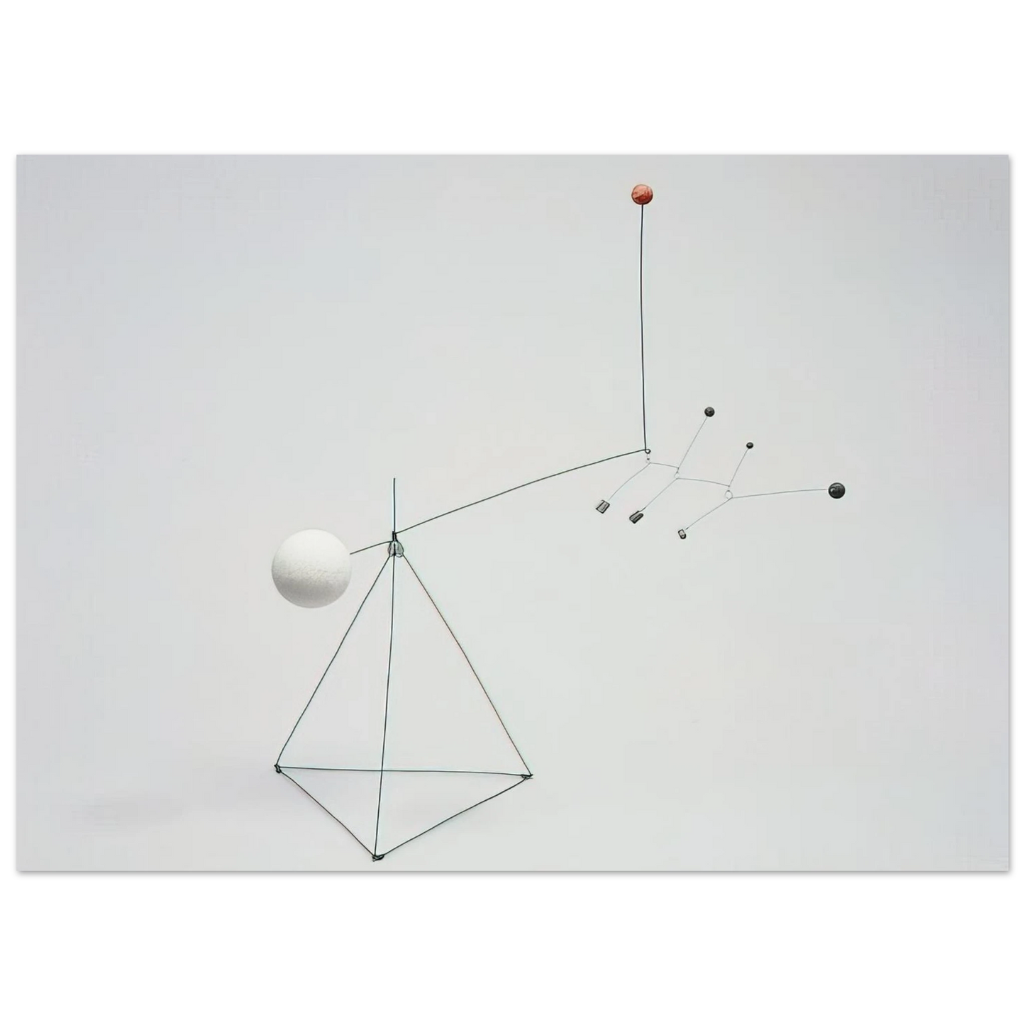 Alexander Calder - SMALL FEATHERS 1931 Fine Art Poster - 75x100 cm / 30x40 inches