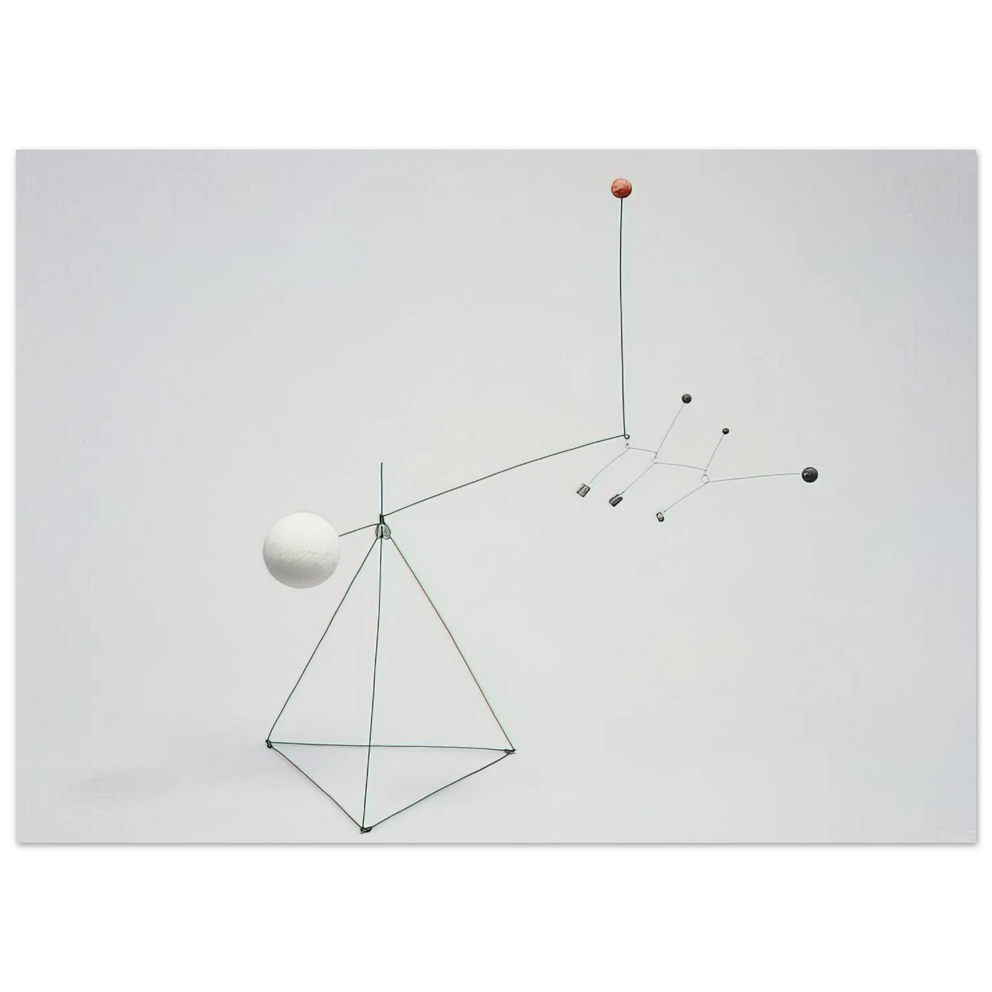 Alexander Calder - SMALL FEATHERS 1931 Fine Art Poster - 75x100 cm / 30x40 inches