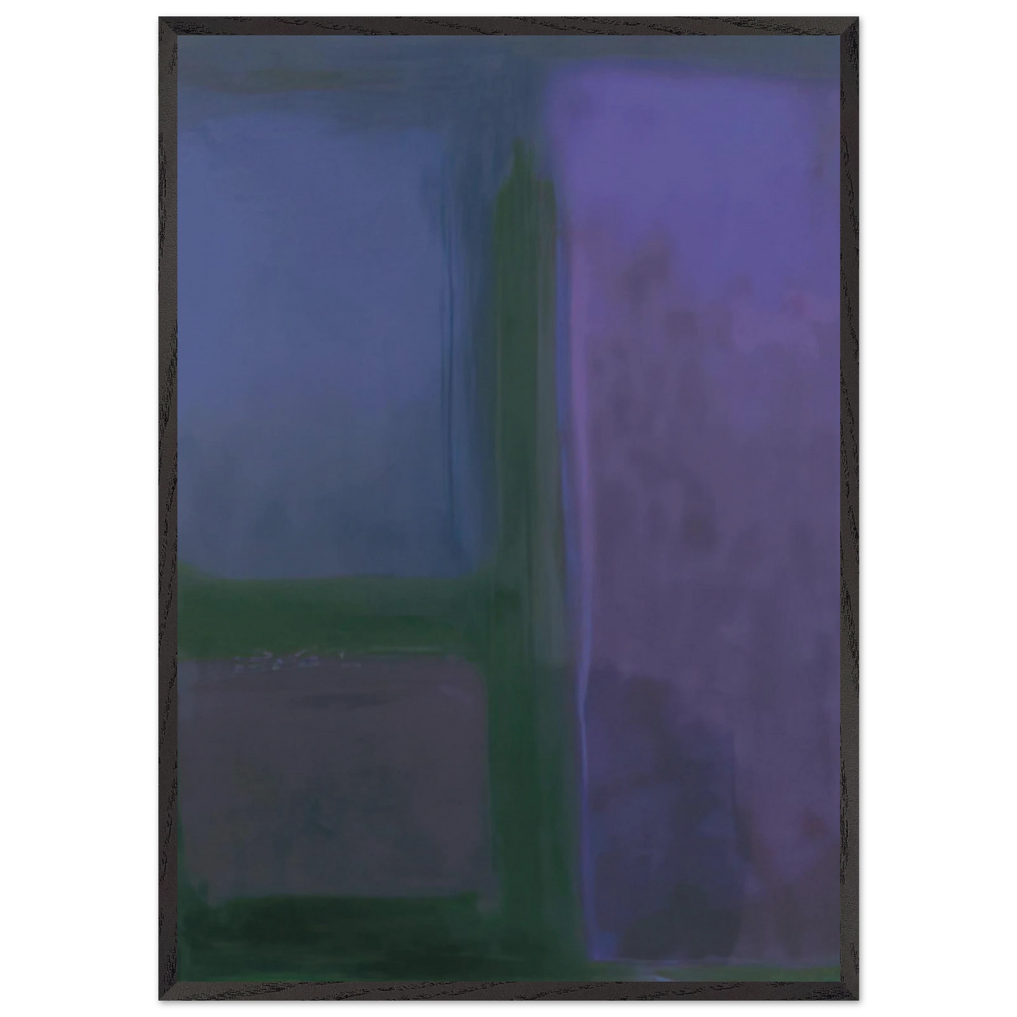 AFTERNOON 1971 - Esteban Vicente Framed Art Print – Black Wooden Frame - Default Title - -Framed Art Print