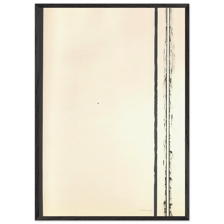 The Station of the Cross - Third Station - Barnett Newman 70x100 cm / 28x40 inches Framed Art Print – Black Wooden Frame