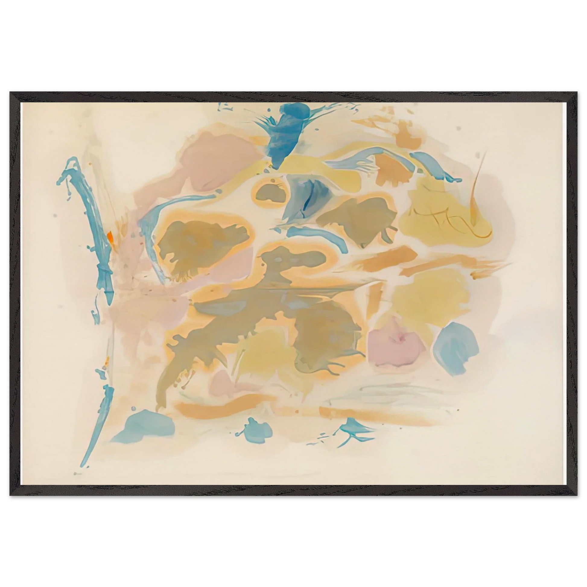 Shatter 1953- - Helen Frankenthaler Framed Art Print – Black Wooden Frame - Default Title - -Framed Art Print