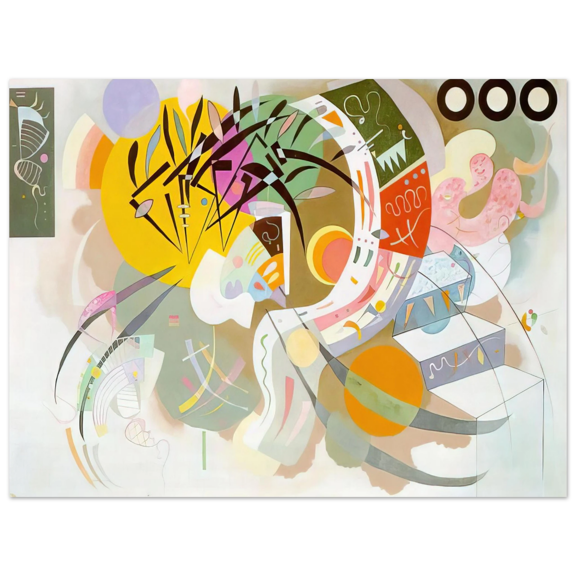 Wassily Kandinsky - DOMINANT CURVE 1936 Fine Art Poster - Default Title