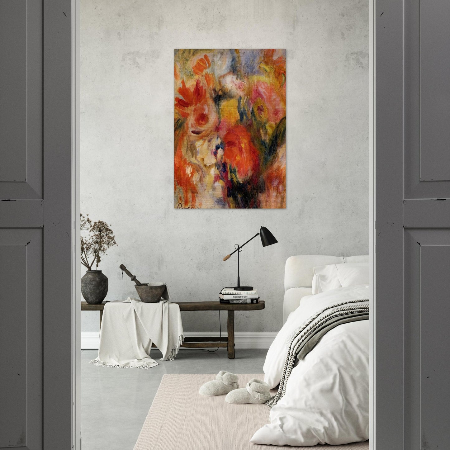 Flower Study - Pierre-Auguste Renoir Brushed Aluminum Print - 70x100 cm / 28x40 inches | Pierre-Auguste Renoir Aluminum Print | Pierre-Auguste Renoir Prints