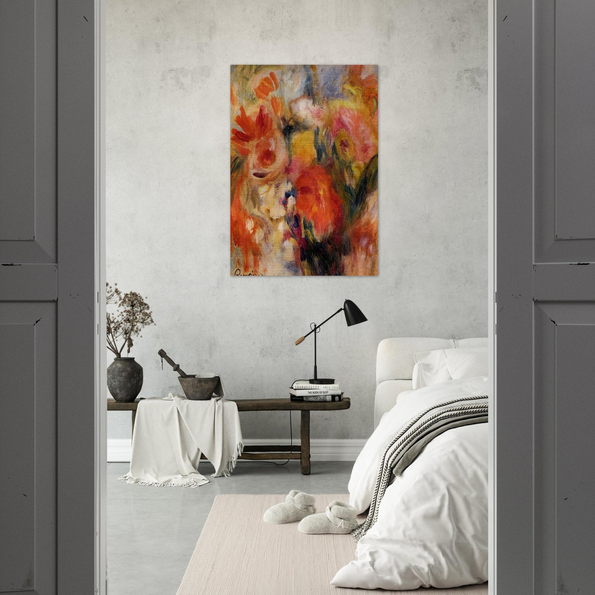Flower Study - Pierre-Auguste Renoir Brushed Aluminum Print - 70x100 cm / 28x40 inches | Pierre-Auguste Renoir Aluminum Print | Pierre-Auguste Renoir Prints