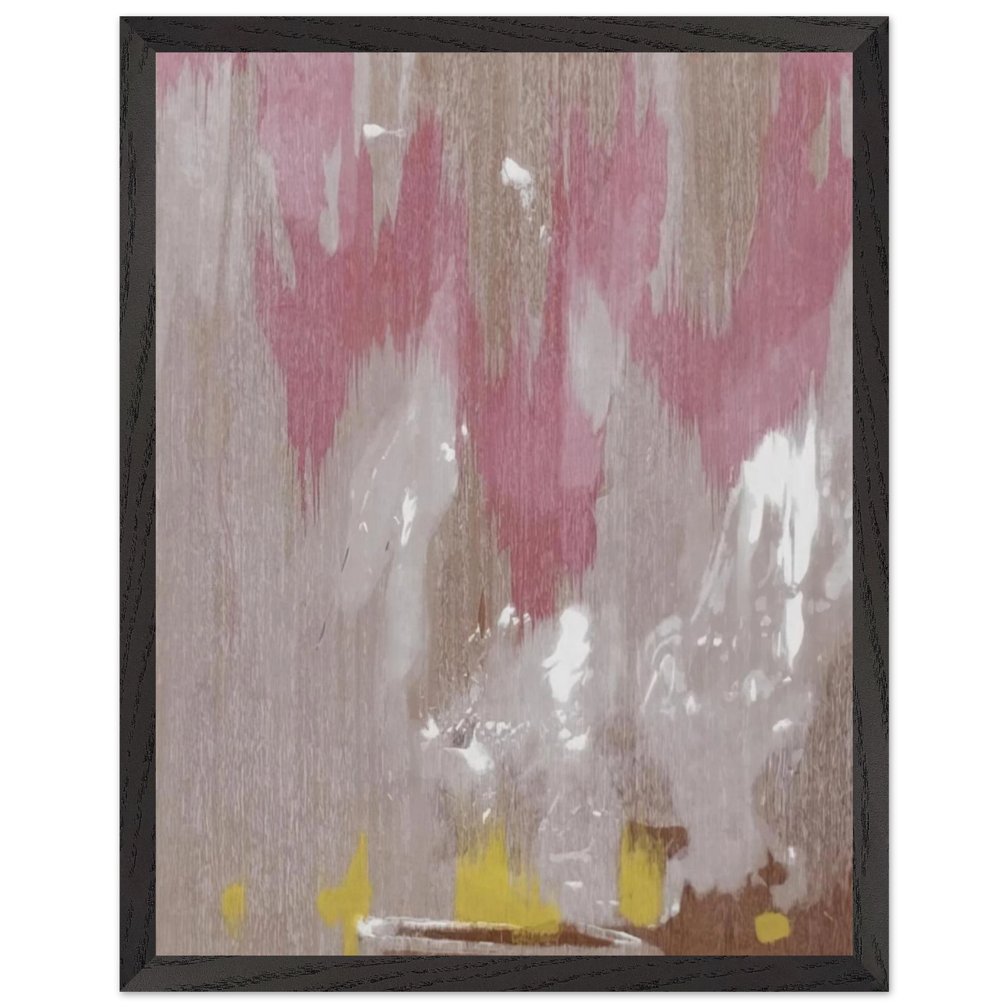 Helen Frankenthaler - Tales of Genji IV - 1998 Wall art - 20x25 cm / 8x10 inches - Premium Wooden Framed Poster With Fine Art Paper - Wood frame