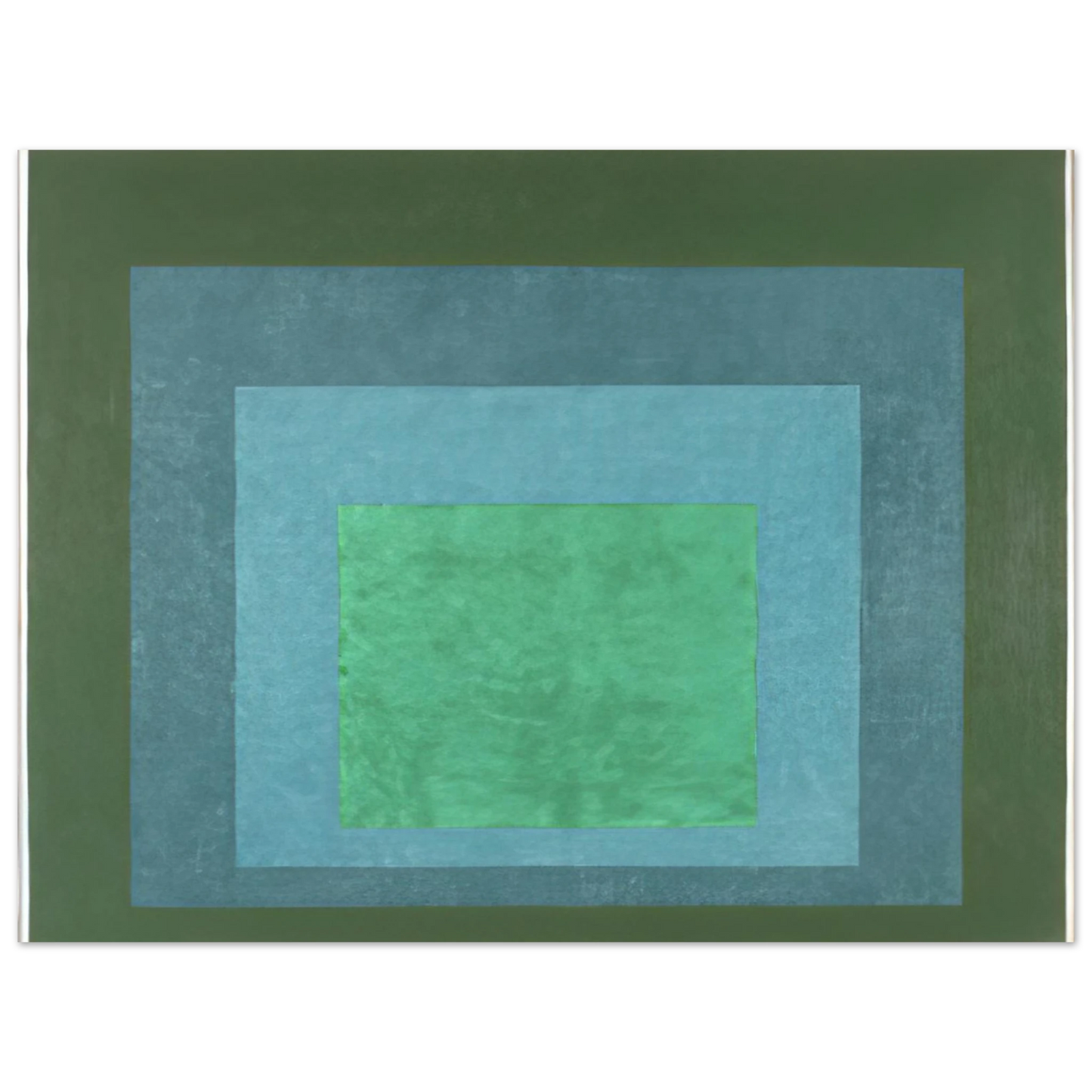 Josef Albers - STUDY FOR HOMAGE TO THE SQUARE TERRASSED FOLIAGE 1960 Fine Art Poster - Default Title