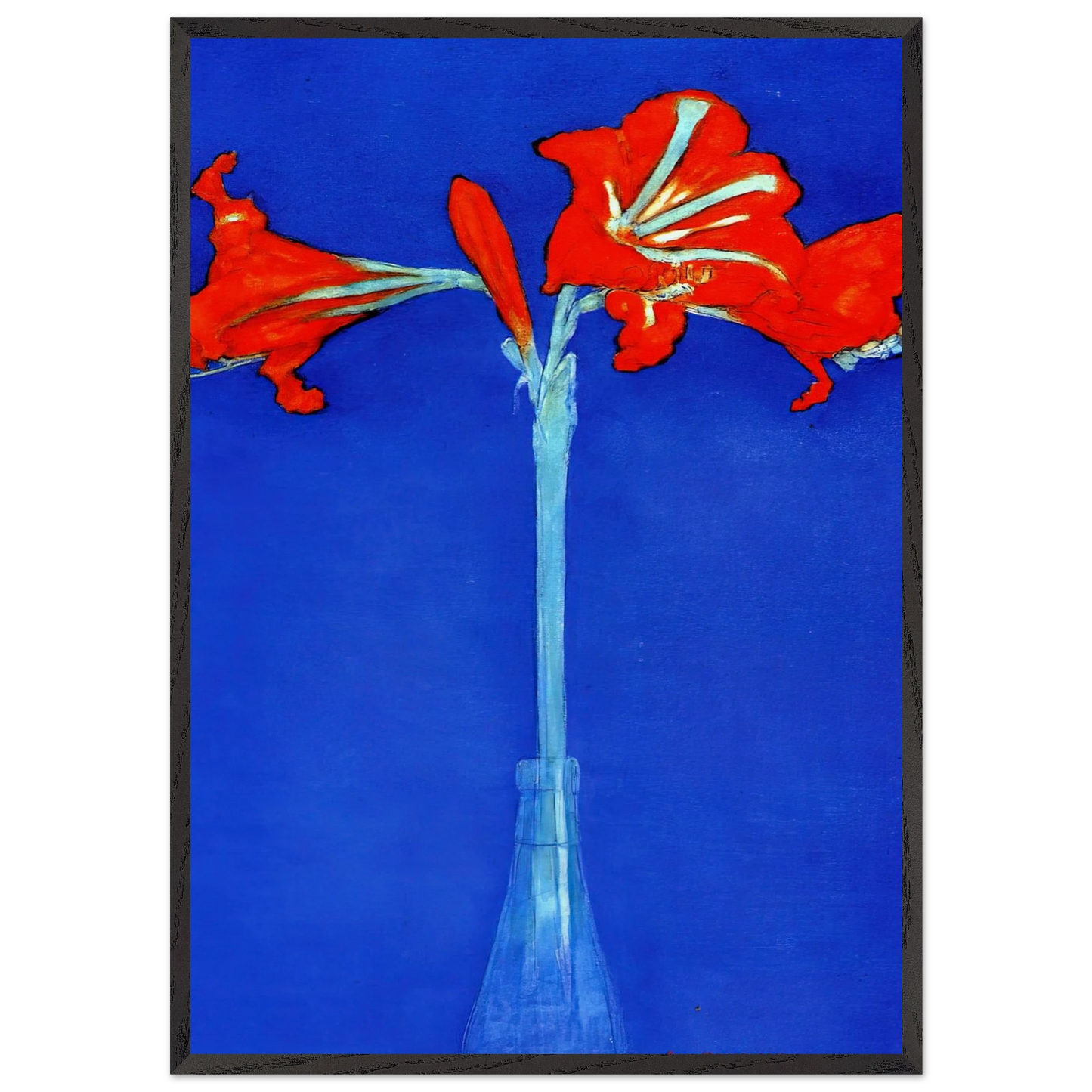 Amaryllis - Piet Mondrian Framed Art Print – Black Wooden Frame - Default Title - -Framed Art Print