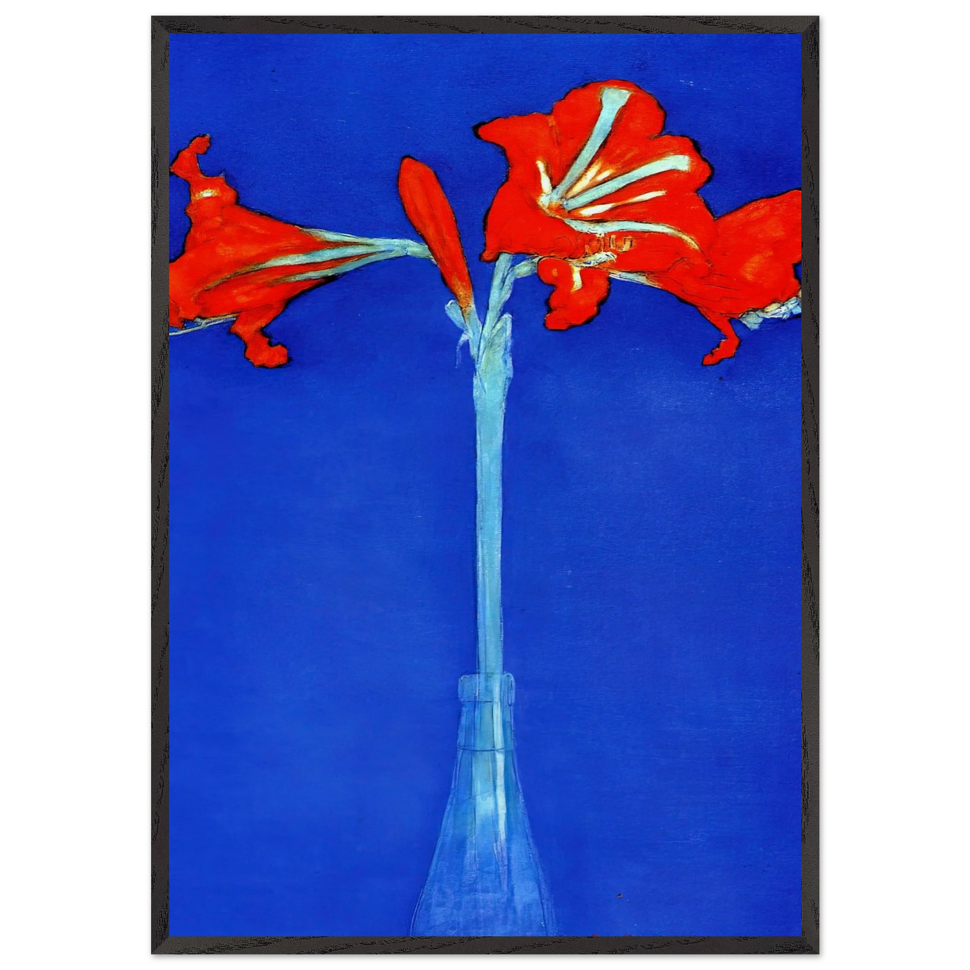 Amaryllis - Piet Mondrian Framed Art Print – Black Wooden Frame - Default Title - -Framed Art Print