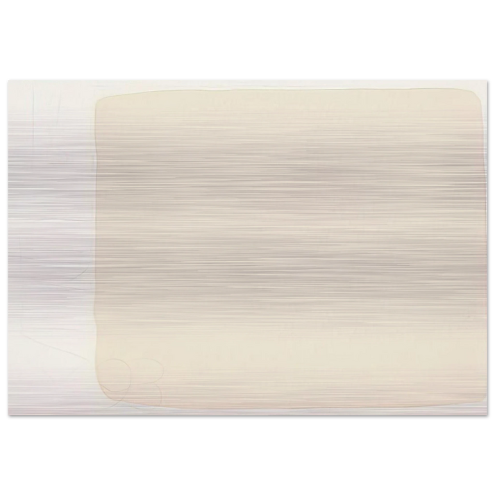 Untitled, from BAM III - Robert Ryman Brushed Aluminum Print - 70x100 cm / 28x40 inches | Robert Ryman Aluminum Print | Robert Ryman Prints