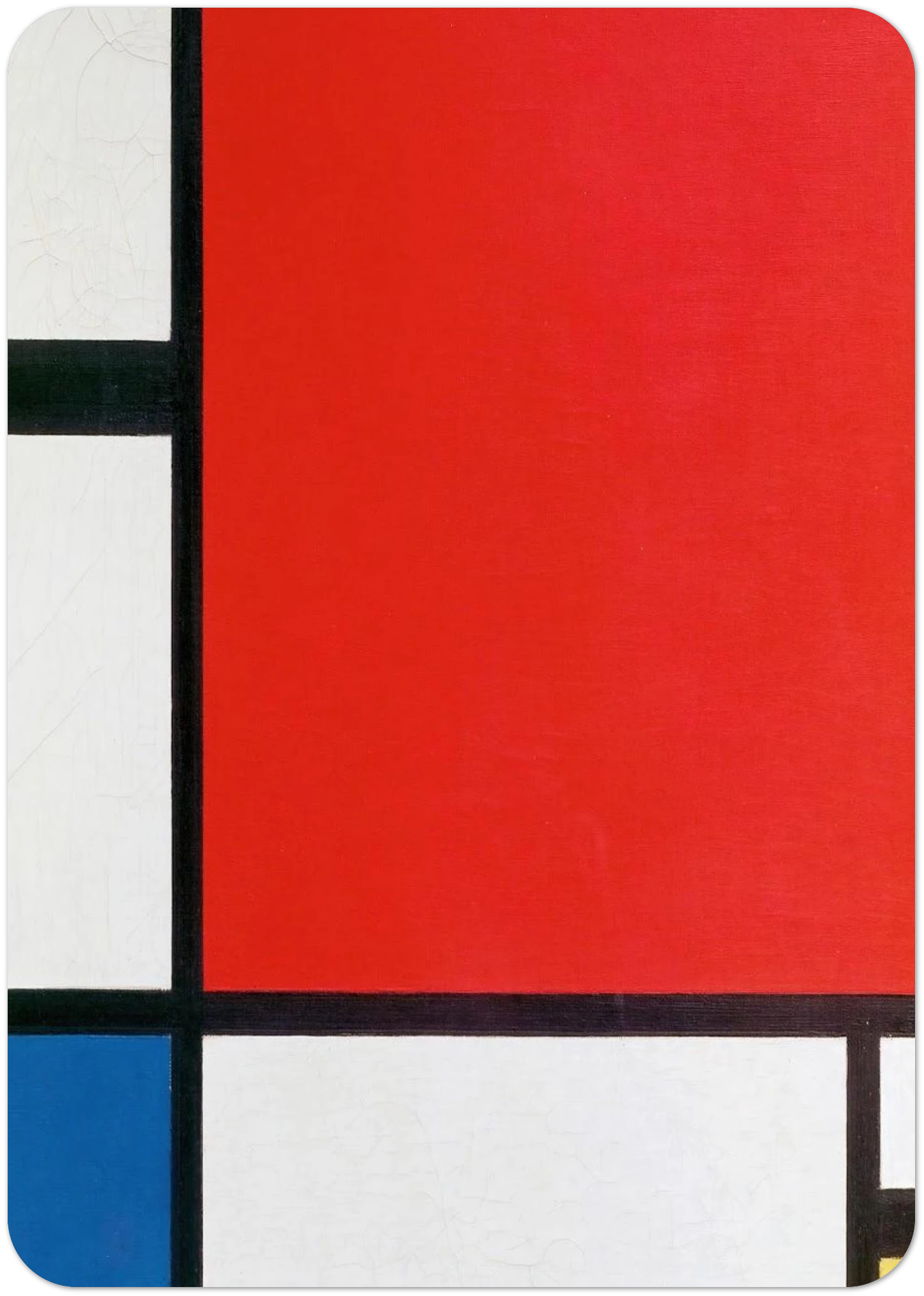 Composition with Red, Blue and Yellow By Piet Mondrian Pack of 10 Post Cards | Piet Mondrian Post Cards | A6 (10.5 x 14.8 cm) - 4.1 x 5.8 inches