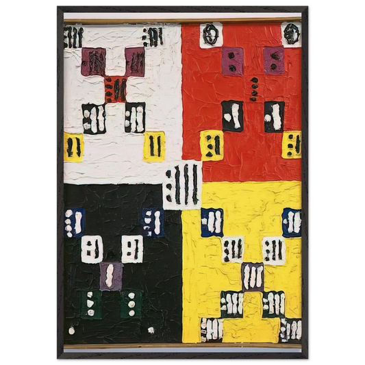 The Apex is Nothing - 1960 - Alfred Jensen Framed Art Print – Black Wooden Frame - Default Title - -Framed Art Print