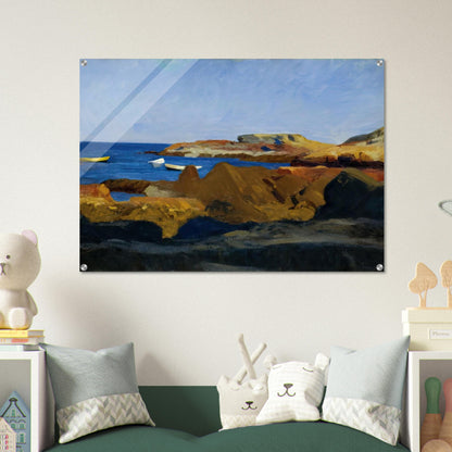 Cove at Ogunquit - Edward Hopper Acrylic Print - 70x100 cm / 28x40″ inches | Edward Hopper Wall Art | Edward Hopper Prints