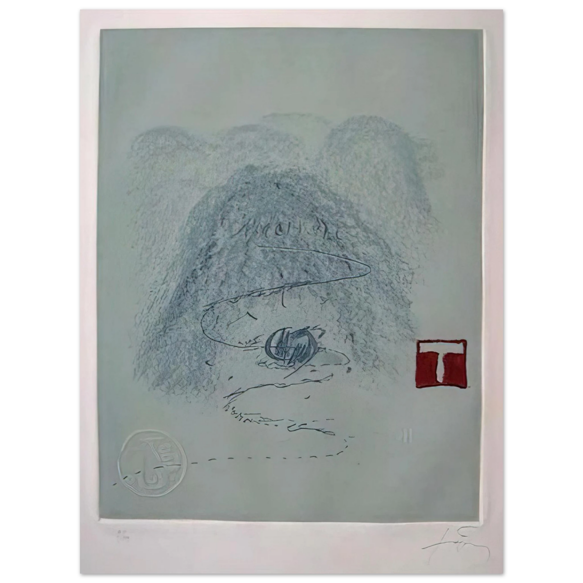 Antoni Tapies - APARICIONS 3 1982 Fine Art Poster - Default Title