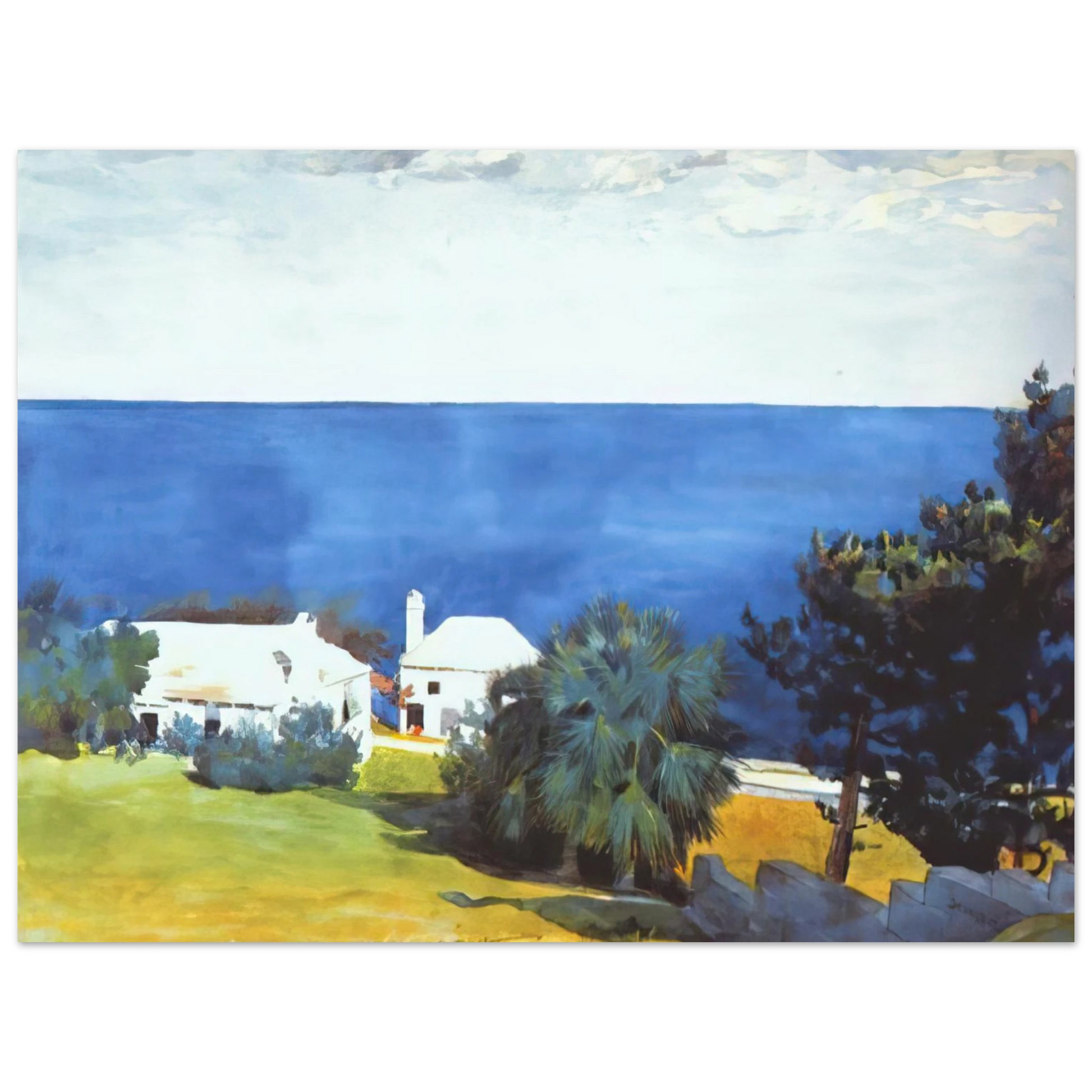 Winslow Homer - SHORE AT BERMUDA Fine Art Poster - Default Title