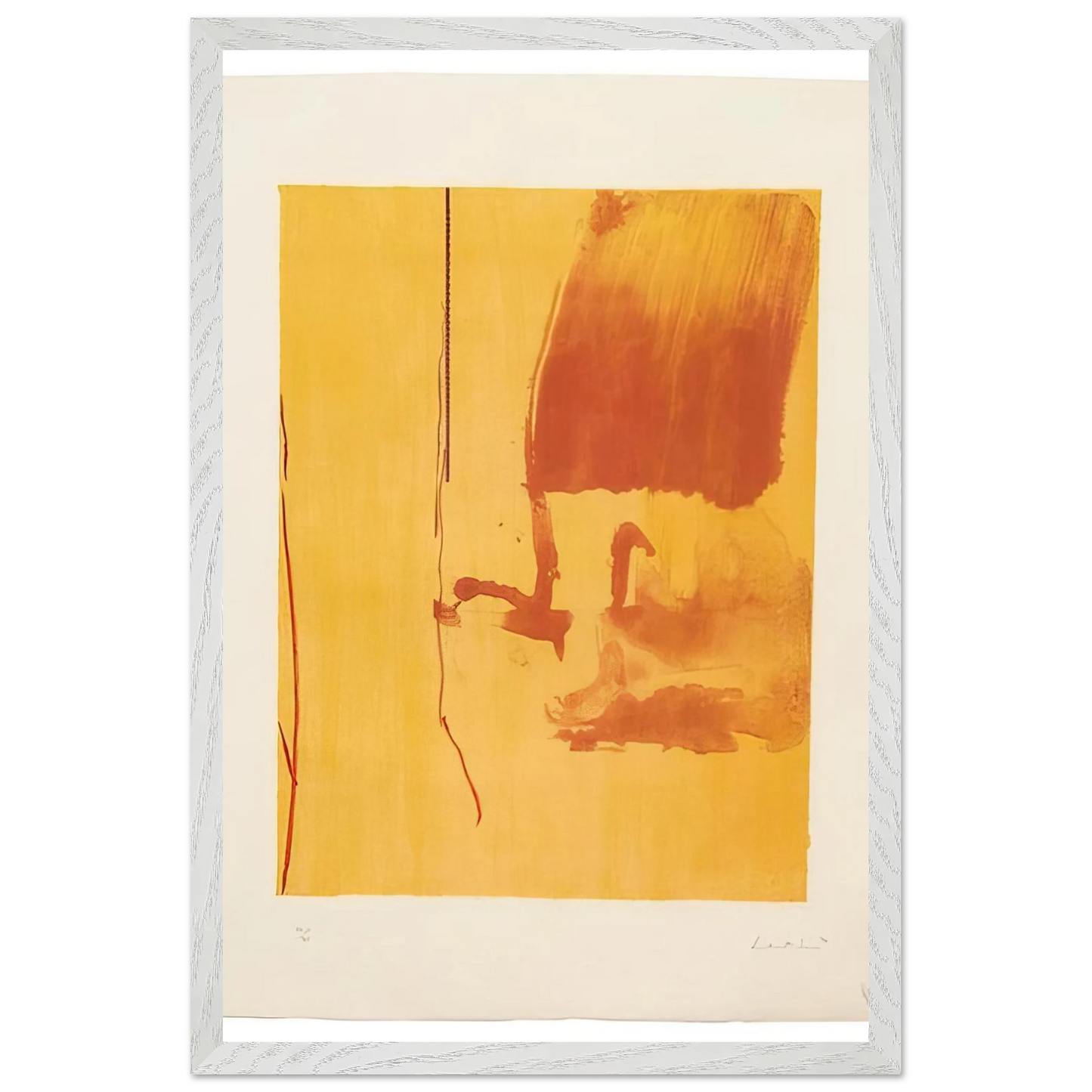 Helen Frankenthaler - Harvest - 1976 Wall art - A3 (29.7 x 42  cm) - Premium Wooden Framed Poster With Fine Art Paper - White frame