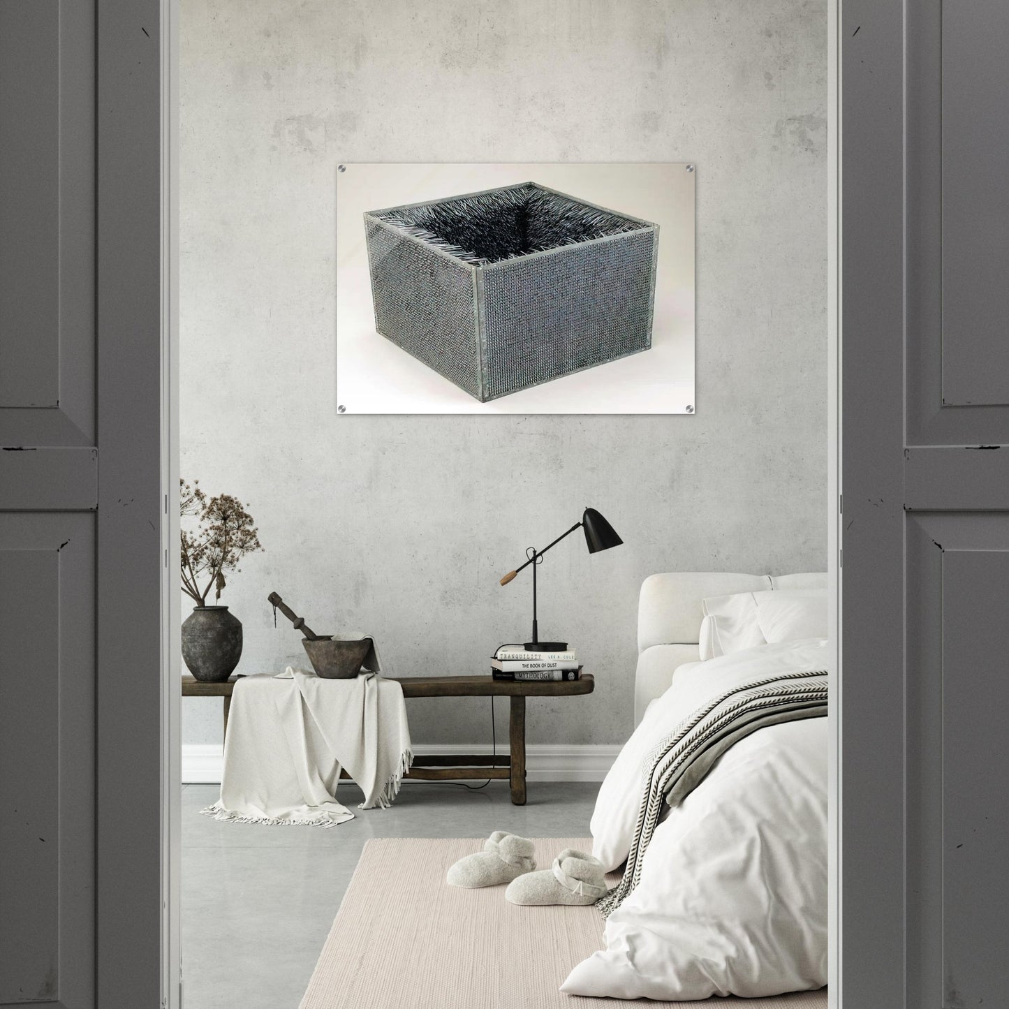 ACCESSION II 1968 - Eva Hesse Acrylic Print - 70x100 cm / 28x40″ inches | Eva Hesse Wall Art | Eva Hesse Prints