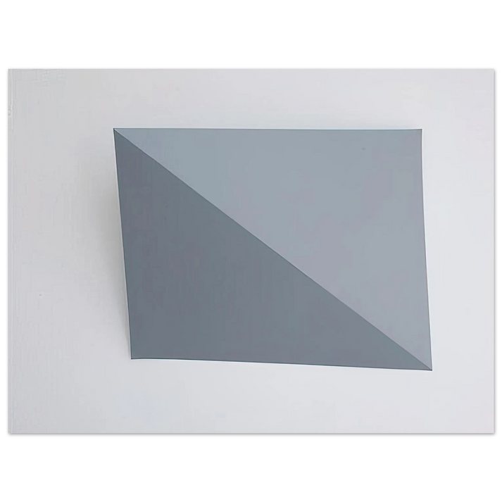 Charlotte Posenenske - Three-Dimensional Picture diagonal folding - 1966  75x100 cm / 30x40inches Fine Art Poster