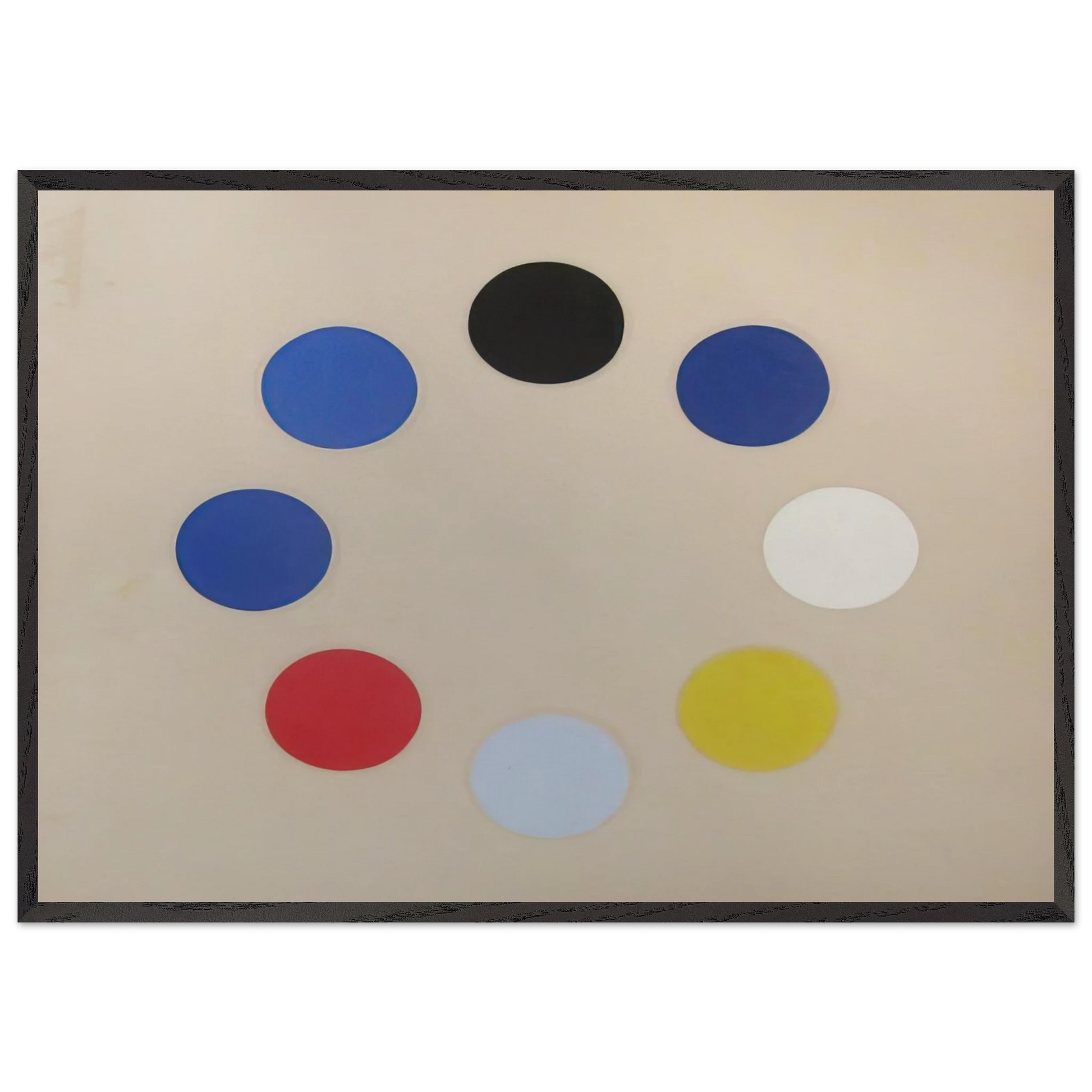 Untitled Black Star - 1965 - Thomas Downing Framed Art Print – Black Wooden Frame - Default Title - -Framed Art Print